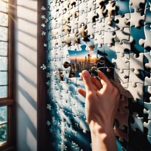 Instrukcje do powieszenia puzzli jako dekoracji