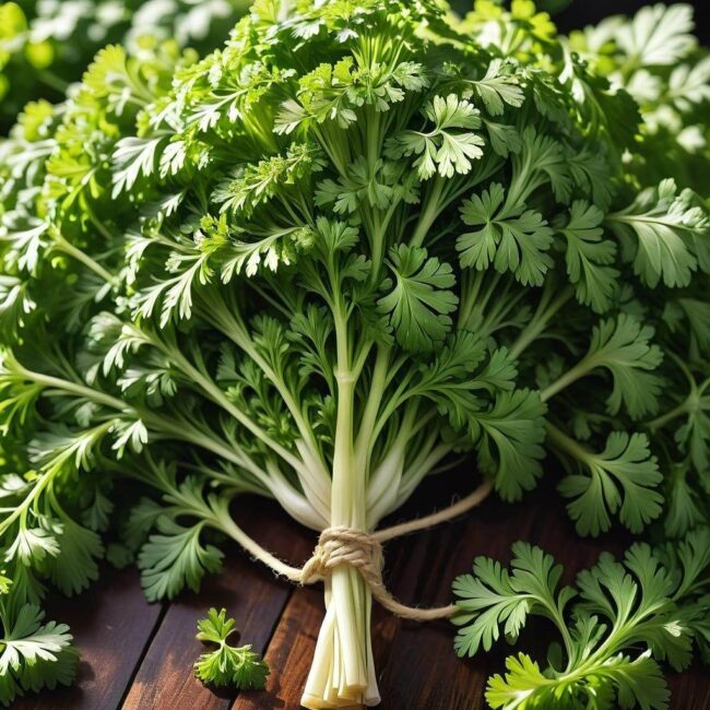 Krok po kroku suszenie natki pietruszki