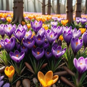 Krokusy – pora roku kwitnienia