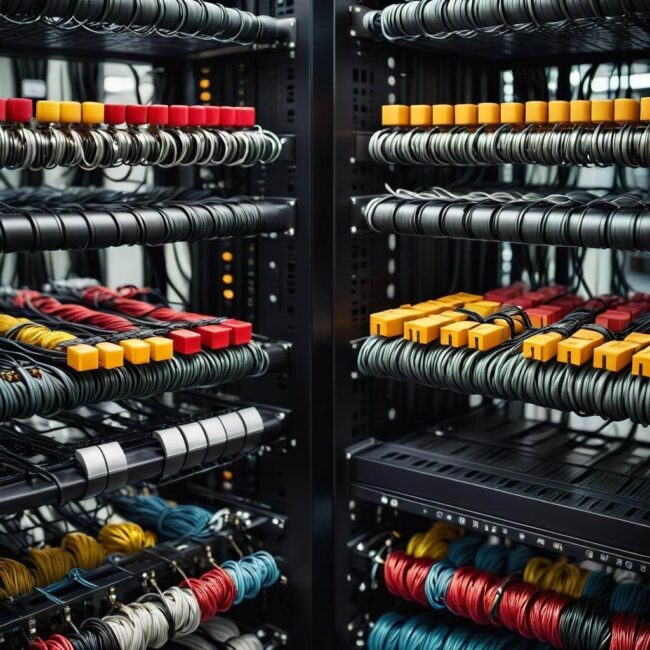Optymalizacja przestrzeni kablowej w szafie serwerowej