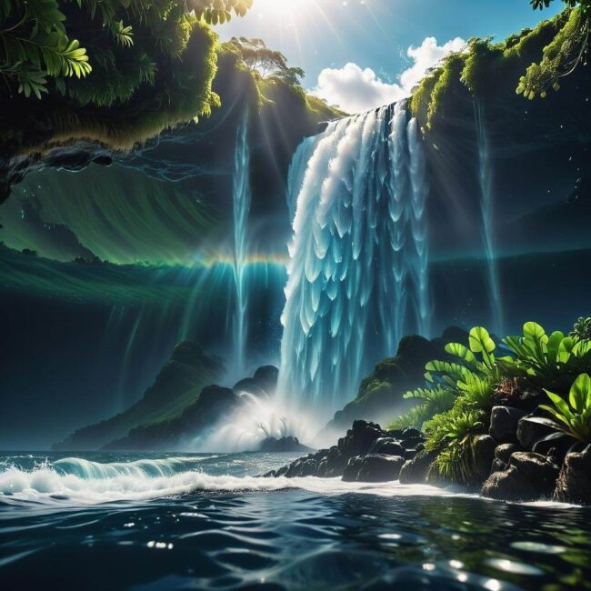 Podwodne wodospady na mapie