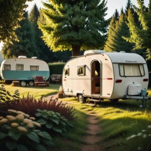 Przyczepa kempingowa na stałe