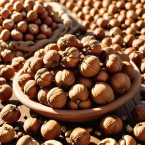 Suszenie orzechów laskowych z miodem