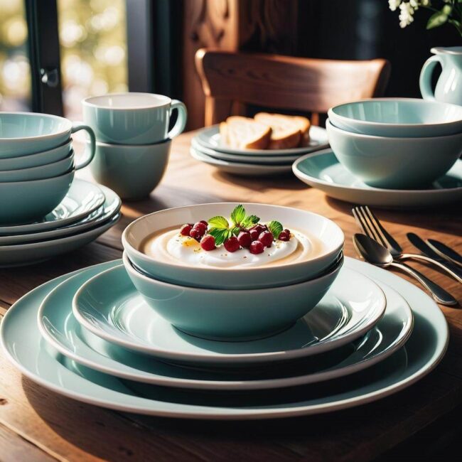 kolorowa zastawa skandynawska